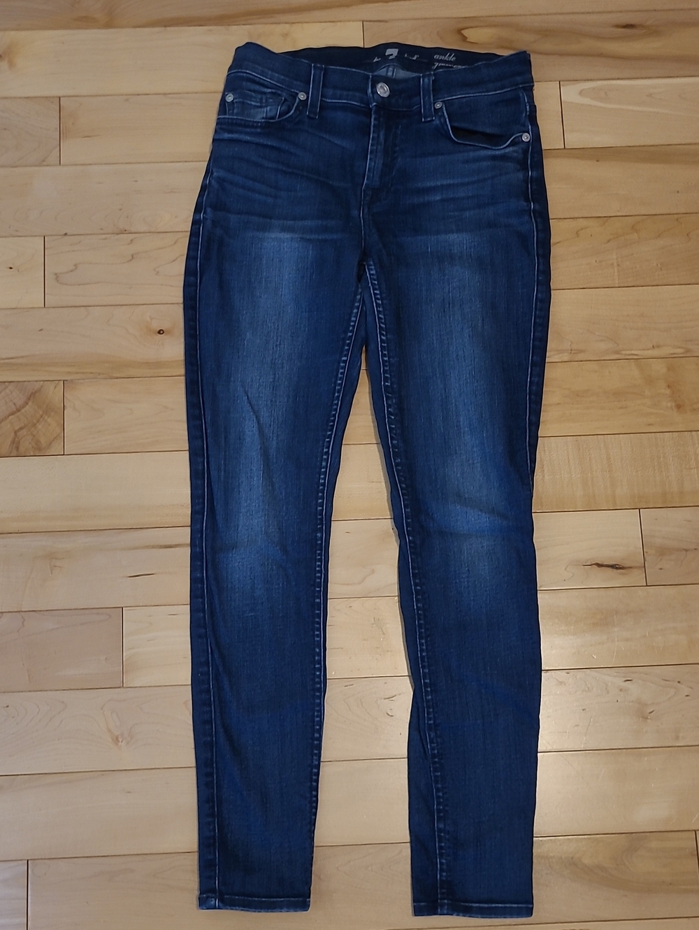 7 For All Mankind Women's Size 26 Ankle Skinny Jeans